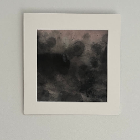 Minimalist Sumi ink painting on Washi paper 30x40cm by Carina Kinnman — Gyration